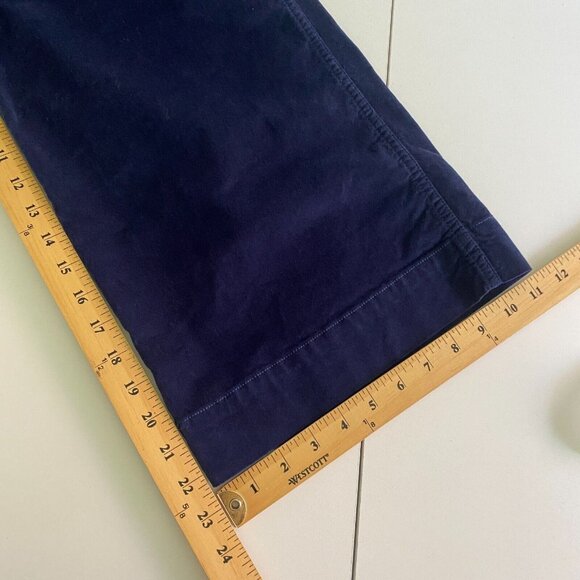 Madewell Emmett Wide Leg Crop Pants in Velveteen Blue Size 28P - Picture 9 of 10